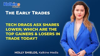 Tech drags ASX shares lower; Which are the top gainers & losers in trade today