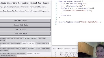 Freecodecamp Intermediate Algorithm: spinal-tap-case