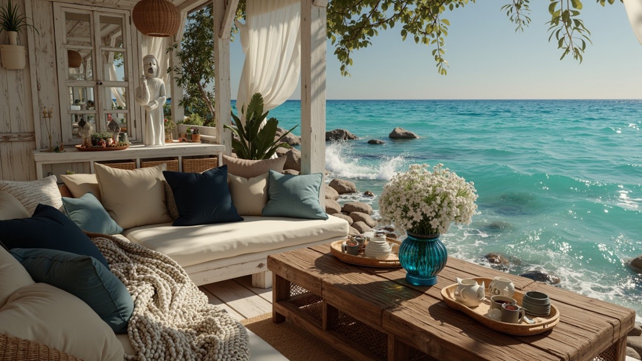 Босса-нова Бич Кафе 🌊 Смуглый джазовый гитарный звук и шум океанских волн для релаксации