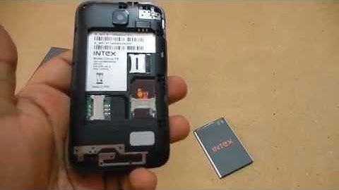 Tutorial - Intex Cloud Fx - how to insert sim card, battery, SD card, etc - Firefox smartphone