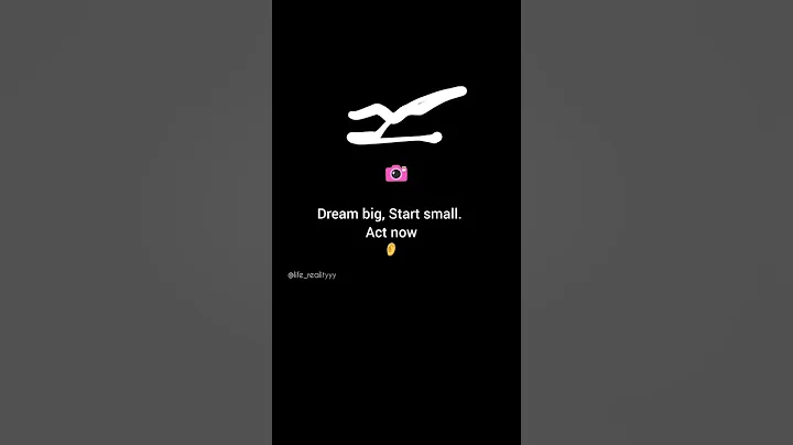 Dream big, Start small...Act now. #shorts