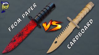 How to make an M9 bayonet out of paper. How to make an M9 Bayonet out of cardboard. DIY Paper Knife