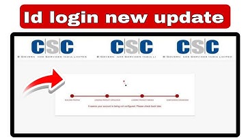 csc id login nahi ho raha hai | csc it seems your account is being not. please check back later 