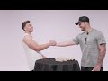 LB duo, Kaden Elliss and Nate Landman tackle a Jenga game! | Atlanta Falcons
