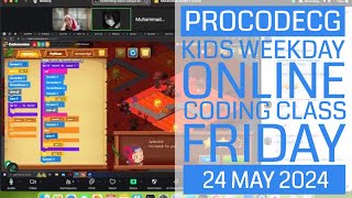 ProCodeCG Kids Weekday Coding Class - Friday - 24 May 2024