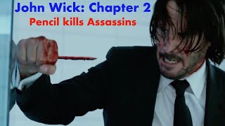 John Wick Kills Two Guys with a Pencil | John Wick Chapter 2 Pencil Scene