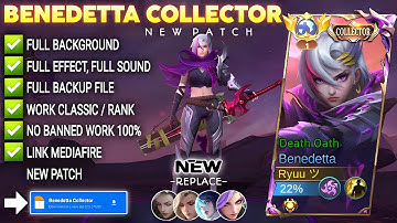 Script Skin Benedetta Collector - Death Oath No Password Full Effect & Voice | Ryuza Official 