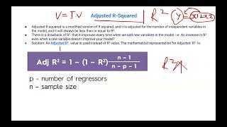Adjusted- R squared