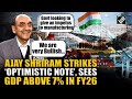 DCM Shriram Chairman Ajay Shriram predicts GDP growth above 7% in FY26