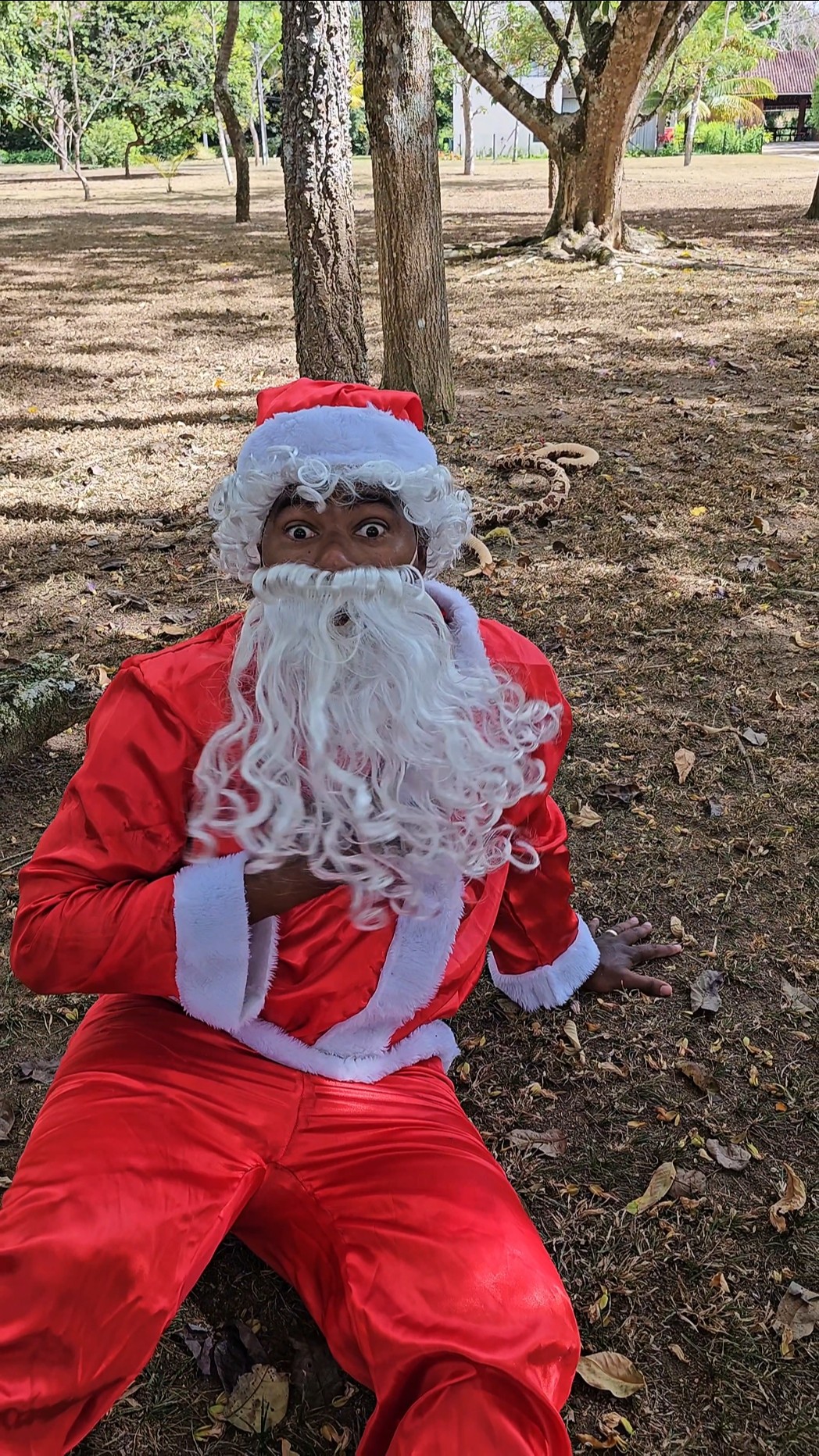 O Papai Noel teve um Susto Com Snakes ????? #funny