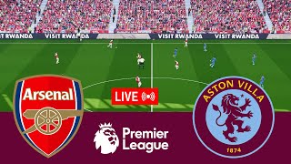 [LIVE] Arsenal vs Aston Villa Premier League 23/24 Full Match - Video Game Simulation