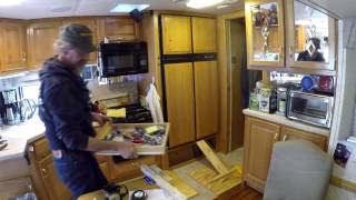 Replacing Norcold 1200 Refrigerator with Samsung RF18 in a Newmar Dutchstar Part 1 of 3