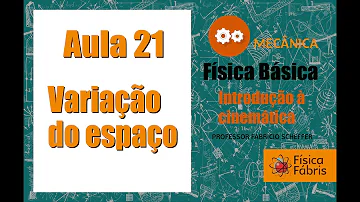 Qual a fórmula para calcular o espaço percorrido?