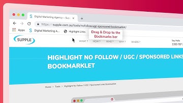 Supple Link Highlight Bookmarklet Promo Video