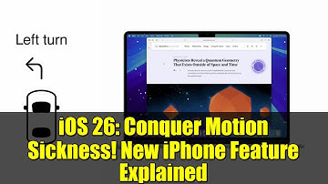 iOS 26: Conquer Motion Sickness! New iPhone Feature Explained