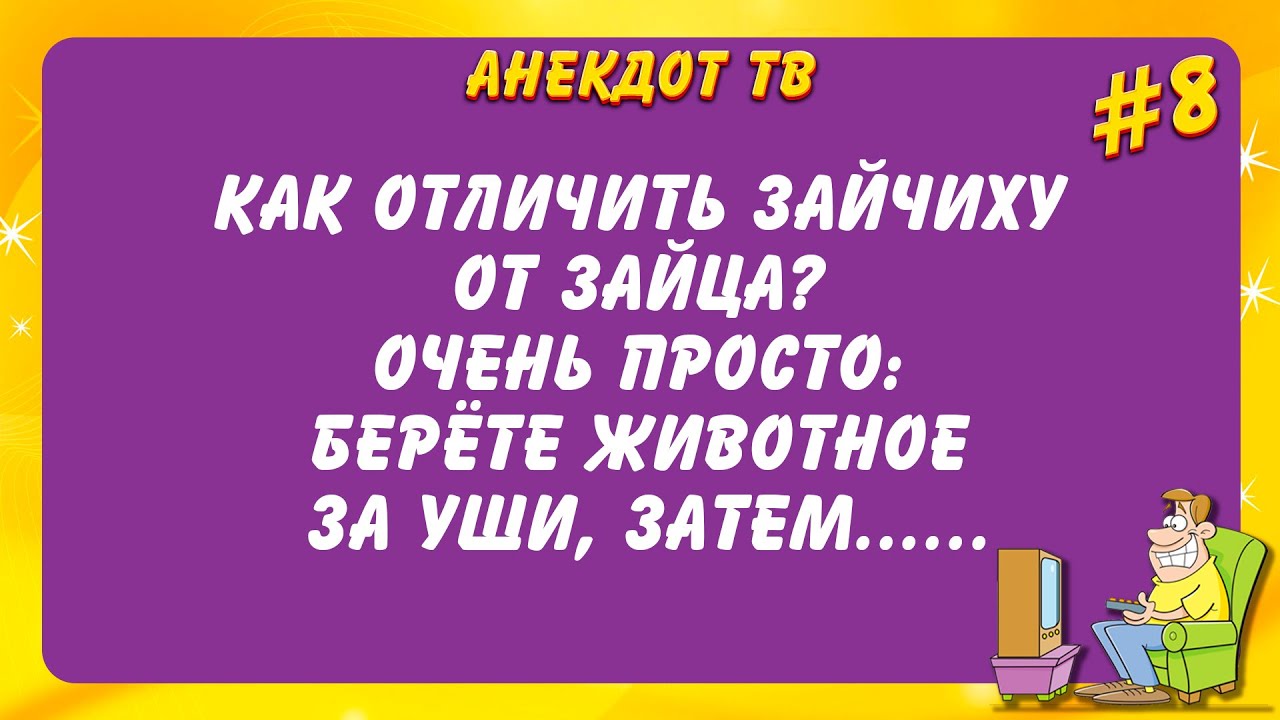 Как отличить зайчиху от зайца... Смешные анекдоты. Юмор. Позитив. - YouTube