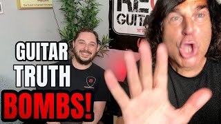 🎸 Guitar Truth Bombs! Cliff Spills All at Replay Guitar Exchange Warehouse! #guitar #guitargear
