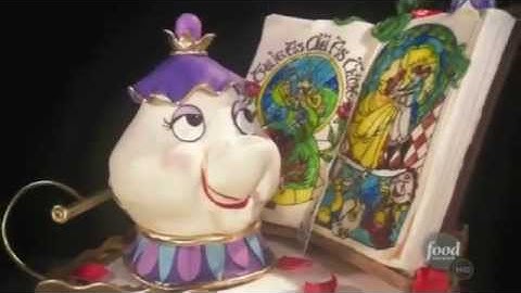 Karen Portaleo on Food Network Cake Challenge-Beauty And The Beast