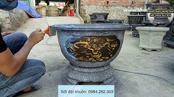 Cách sơn chậu xi măng mà các xưởng sản xuất chuyên nghiệp sử dụng | khuôn chậu Quảng Ninh