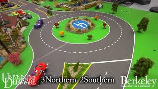 Adversarial Reinforcement Learning Vehicles in the UDSSC Roundabout