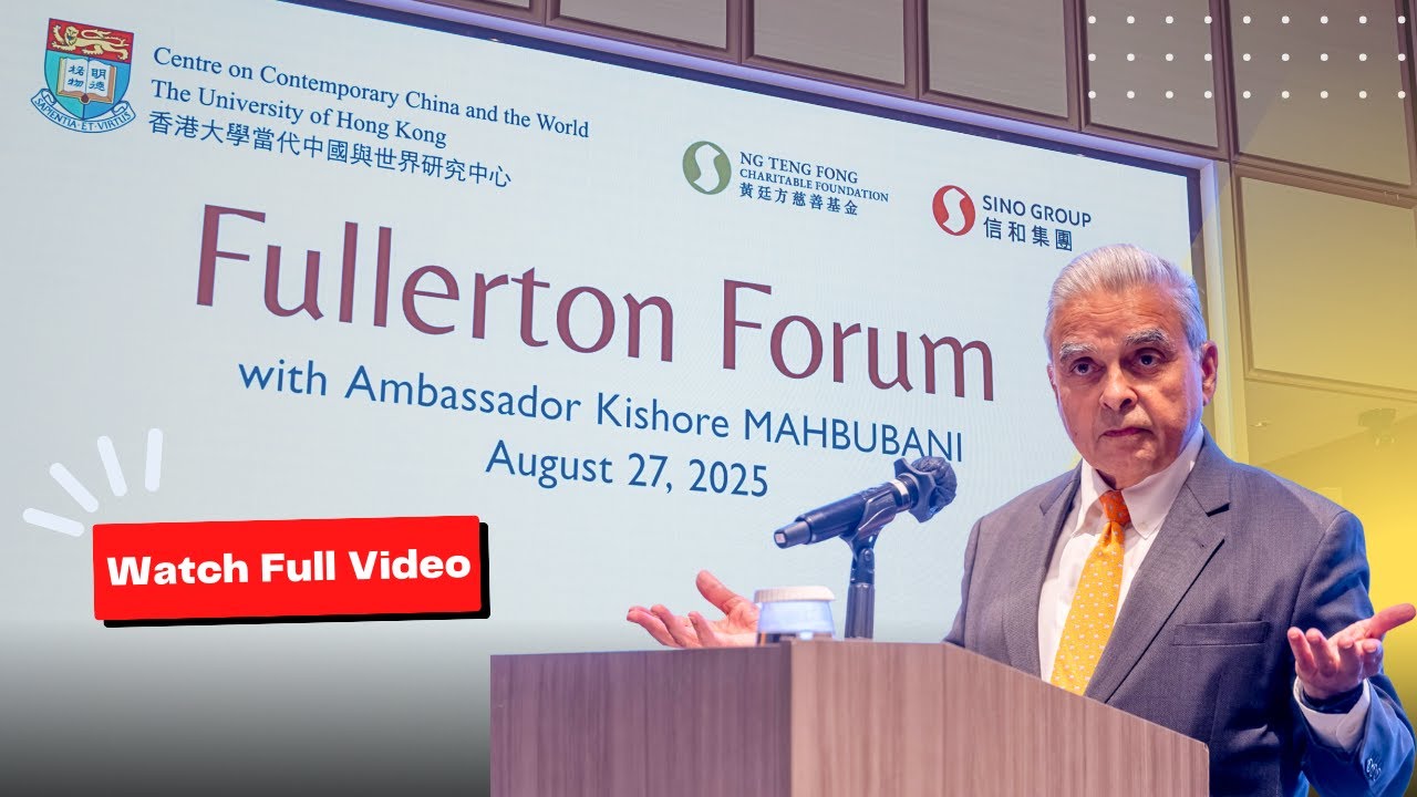 Kishore Mahbubani on “A Declining West, a Rising East