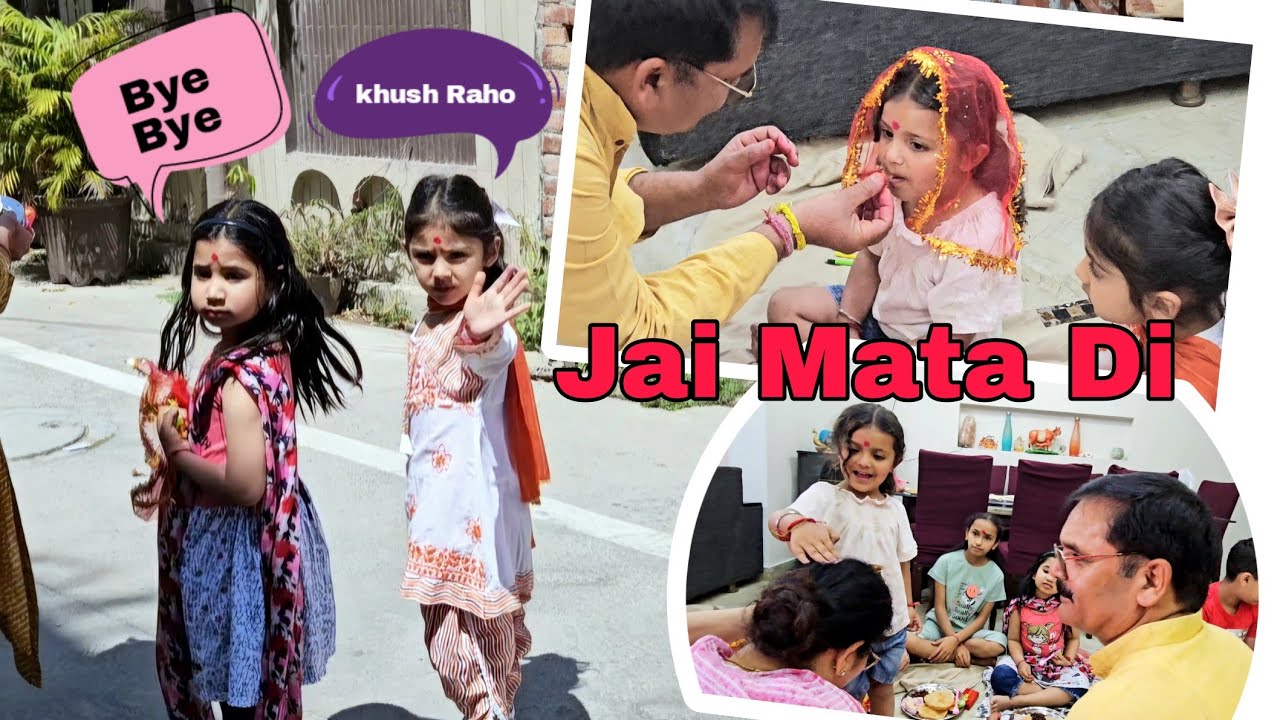 Kanjak pujan pe bacho ne aatank macha diya // weekly vlog //