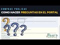  como hacer preguntas en los procesos de compras publicas ecuador 2020 