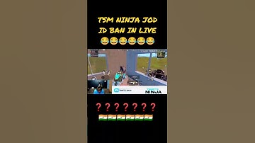 TSM NINJA JOD ID BAN IN LIVE😂..... HACKING ❓#BAN#boycott #BGMI#TSM#BGMIINDIA