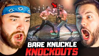 KingWoolz Reacts to BARE KNUCKLE KNOCKOUTS w/ Mike!! (INSANE)