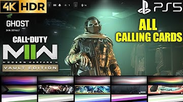 All Calling Cards MODERN WARFARE 2 VAULT EDITION PS5 All Calling Cards | PS5 MW2 All Calling Cards