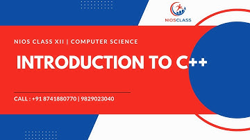 CLASS XII COMPUTER SCIENCE INTRODUCTION TO C++