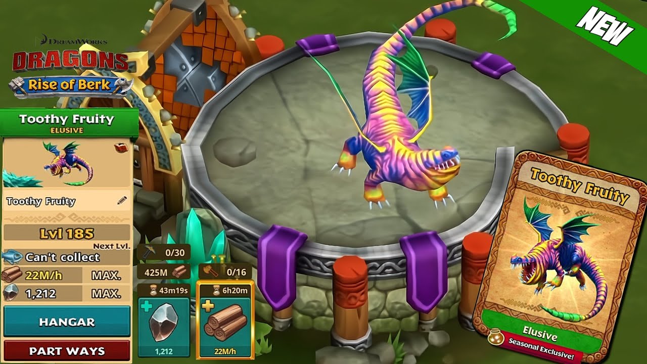I got the NEW Elusive Dragon TOOTHY FRUITY | Dragons: Rise of Berk