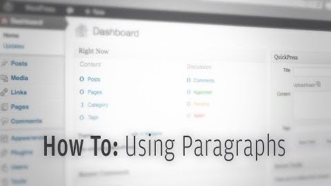 Wordpress Add Paragraph