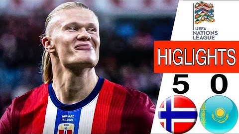 Norway vs Kazakhstan 5-0 | All Goals & Extended Highlights | UEFA Nations League 2024/25