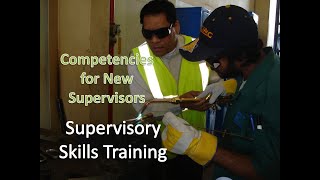 Supervisory Skills Training   Competencies for new supervisors