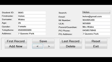 How to Create an SQL Database School Management System in Visual Basic.Net