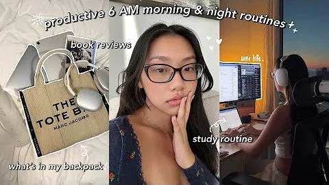 STUDY VLOG | 6AM PRODUCTIVE MORNING ROUTINE + DAY ...