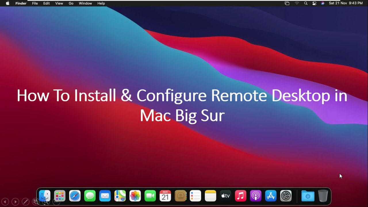 Download How to Setting up Microsoft Remote Desktop On mac Big Sur !! How to Use Remote Desktop On Mac