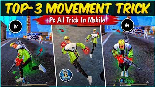 I Found All These Confusing Movement Trick 🤯( IN MOBILE 📲) | Secret [ 360 + SKY ] Movement Tricks 🤫🔥