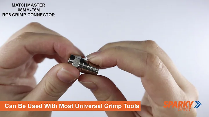 Matchmaster 08MM-F6M RG6 Crimp Connector