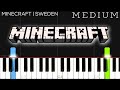 Minecraft  sweden  medium piano tutorial  arr kdielol