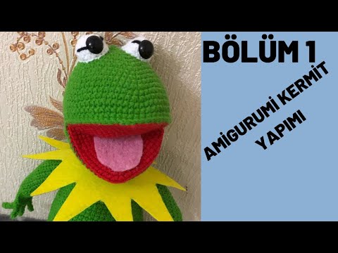 Amigurumi Kurbağa Kermit nasıl yapılır? 1. bölüm ayak ve bacak yapımı