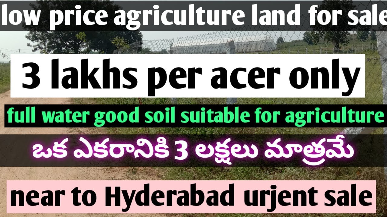 low price agriculture land for sale in telangana 3lakhhs per acer agriculture land for sale