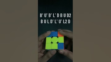 Exchanged Rings Pattern on a 3 by 3 Rubik