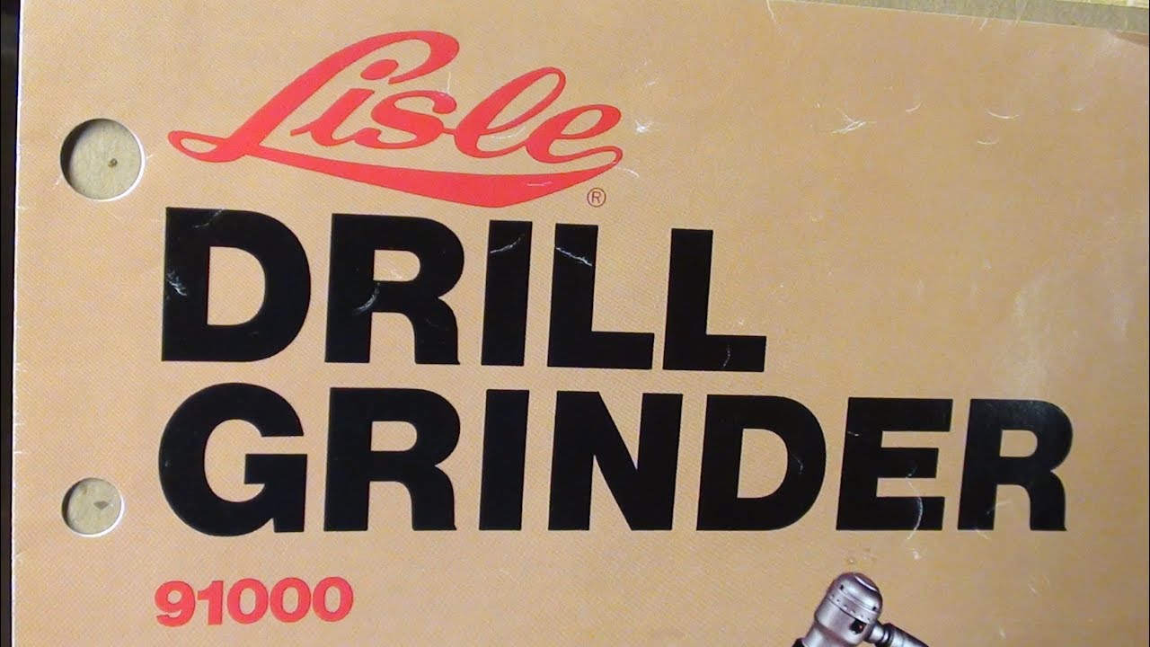Sharpening Drill Bits Lisle Grinder 