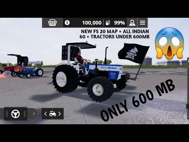 FS 20 Jcb Mod GamePlay in hindi, FS 20 INDIAN TRACTOR, Gaming Empire 