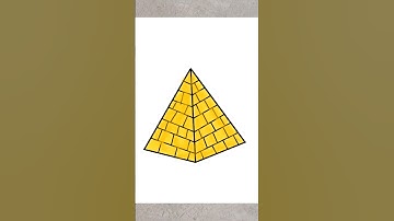 How to draw a Pyramid Step by Step #shorts #short #youtubeshorts #art #drawing #pyramid #viral