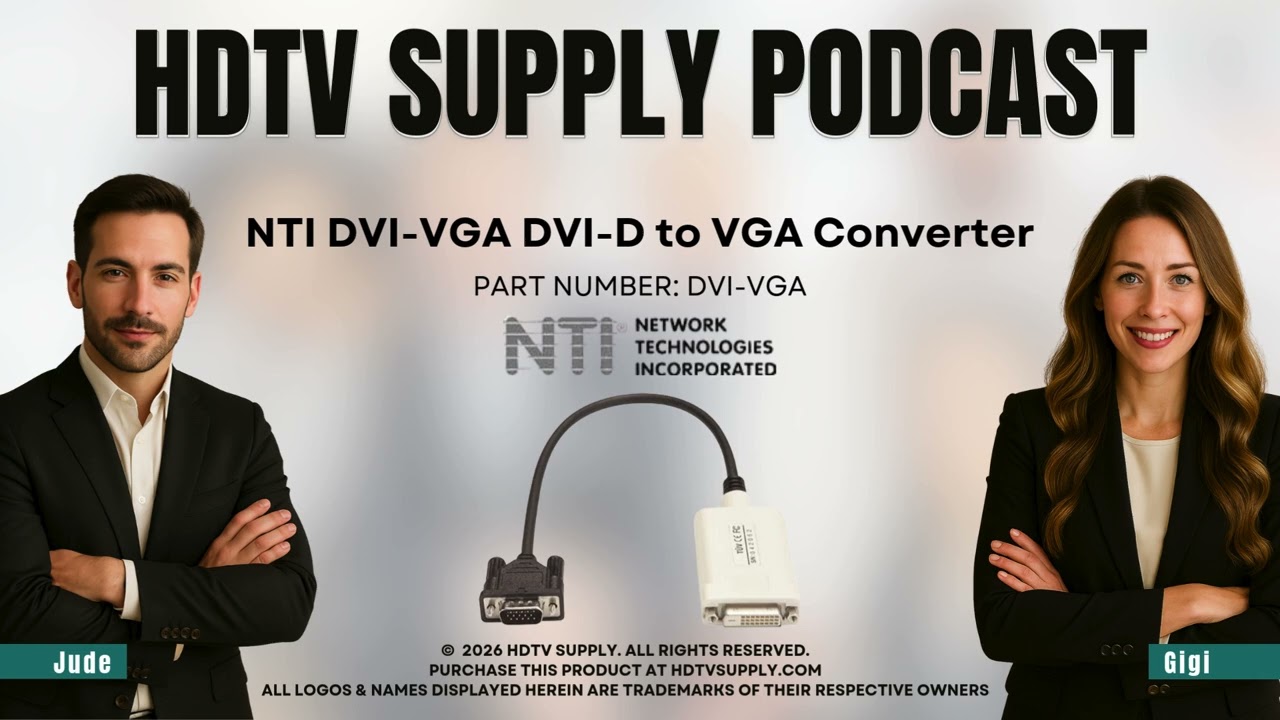 NTI DVI-VGA DVI-D to VGA Converter