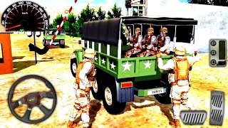 Army truck driving - drive army offroad mountain truck Army truck simulator 3D - Android Gameplay screenshot 5