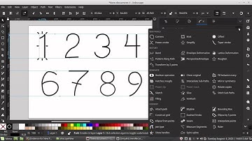 Power-Stroking Some Number Glyphs in InkScape